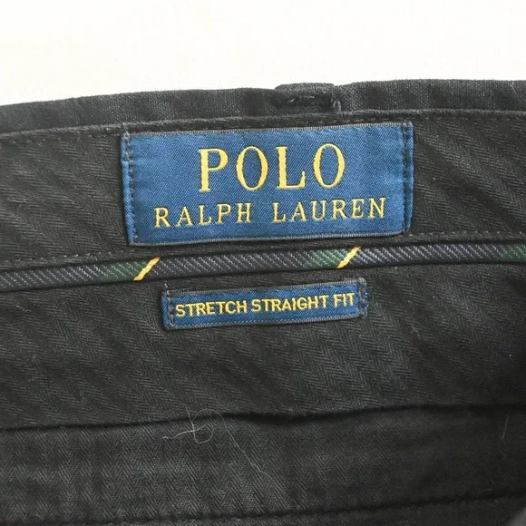 Lot 2‎ Polo Ralph Lauren 38x32 Navy Blue Gray Stretch Straight Mens Dress Pants